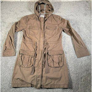 Old Navy Utility Field Jacket Anorak Size M Y2K Military Utility Cargo Pockets